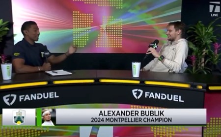 Bublik ironiza Sinner em entrevista aps queda em Paris