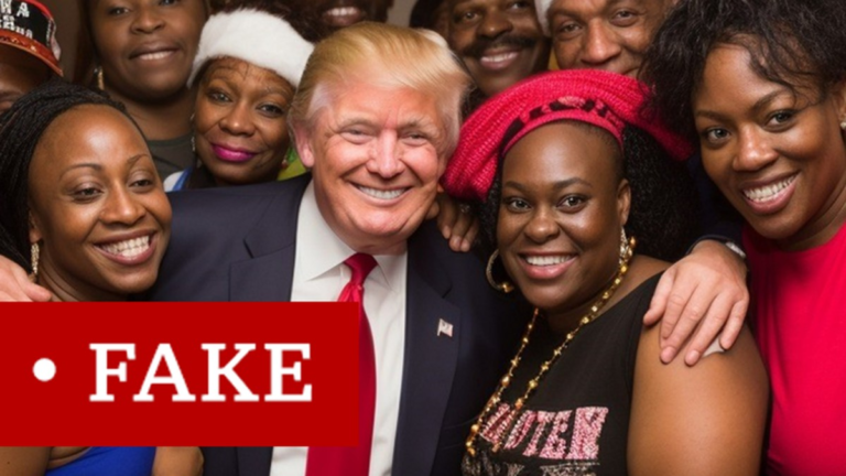 As imagens falsas criadas com IA para tentar atrair eleitores negros para Trump | Tecnologia