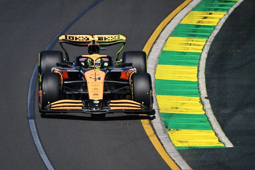 Norris lidera TL1 na Austrália com batida de Albon