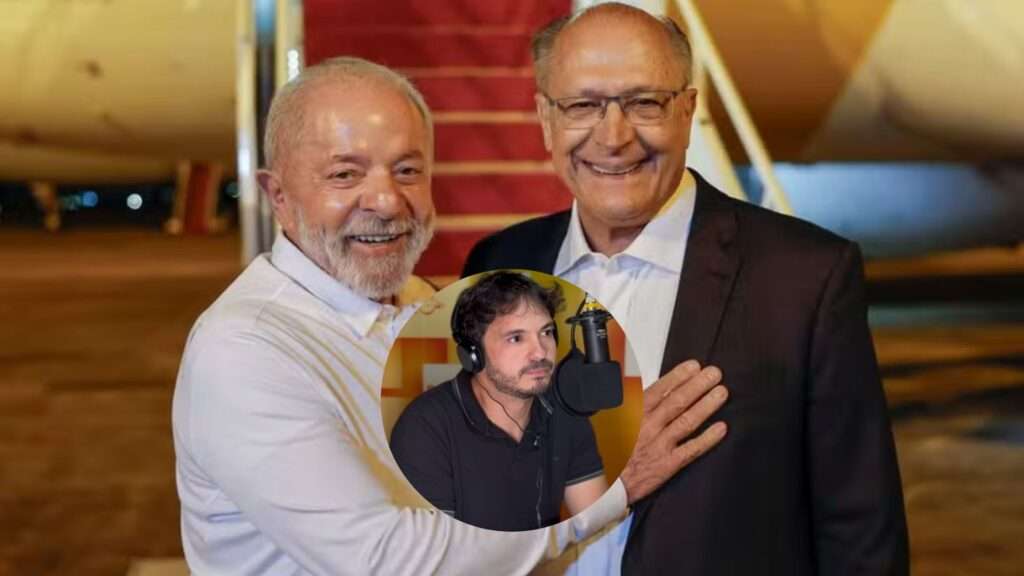 Foto: Colagem com fotos do presidente Lula (PT) com o vice-presidente, Geraldo Alckmin (PSB) e do jornalista Rodrigo Ferraz