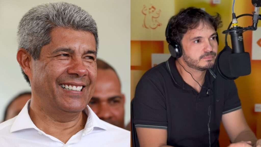 Foto: Colagem com fotos do governador Jerônimo Rodrigues e do jornalista Rodrigo Ferraz