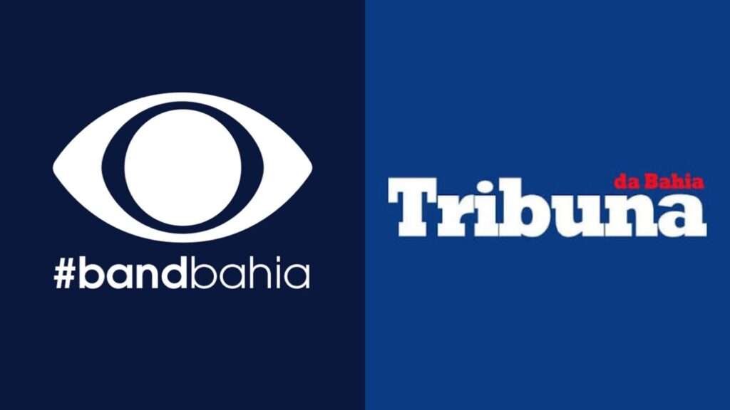 Foto: Colagem com as logos da Band Bahia e Tribuna da Bahia